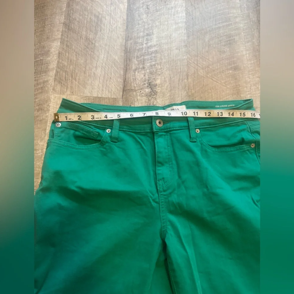 Lila Ryan size 31 mid-rise skinny ankle, teal green jeans - Picture 9 of 12
